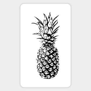 Pineapple in black and white Magnet